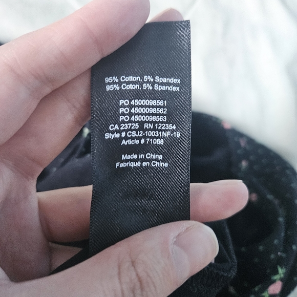 SUNDAY BEST Evelyn Wrap Top Black Pink Floral Long Sleeve Cotton XXS Aritzia - Picture 6 of 7